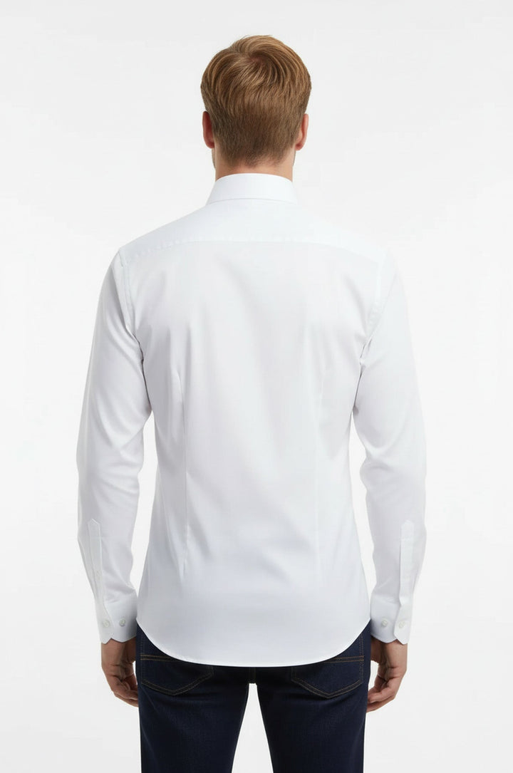Stand Collar Cotton Formal Wedding Tuxedo Shirt Men