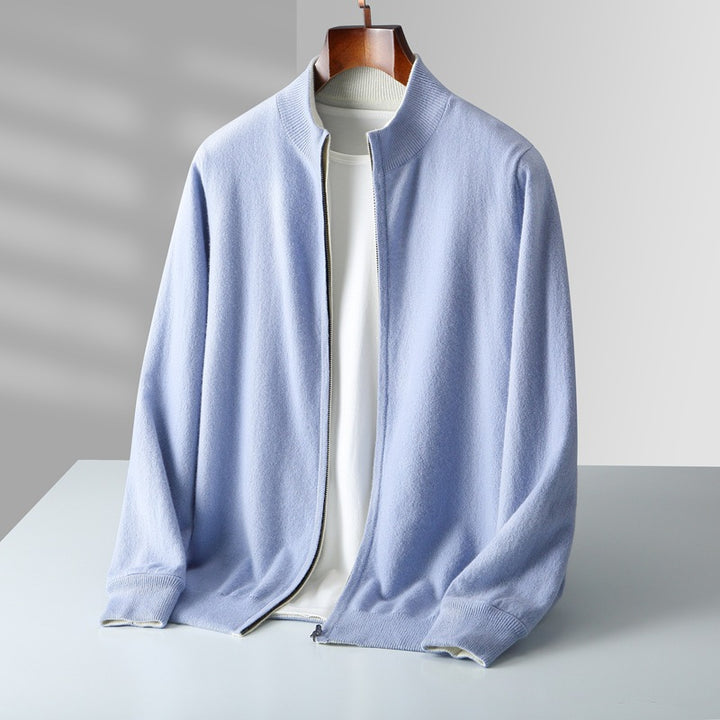 Seth™ | Zip Cashmere Stand Collar