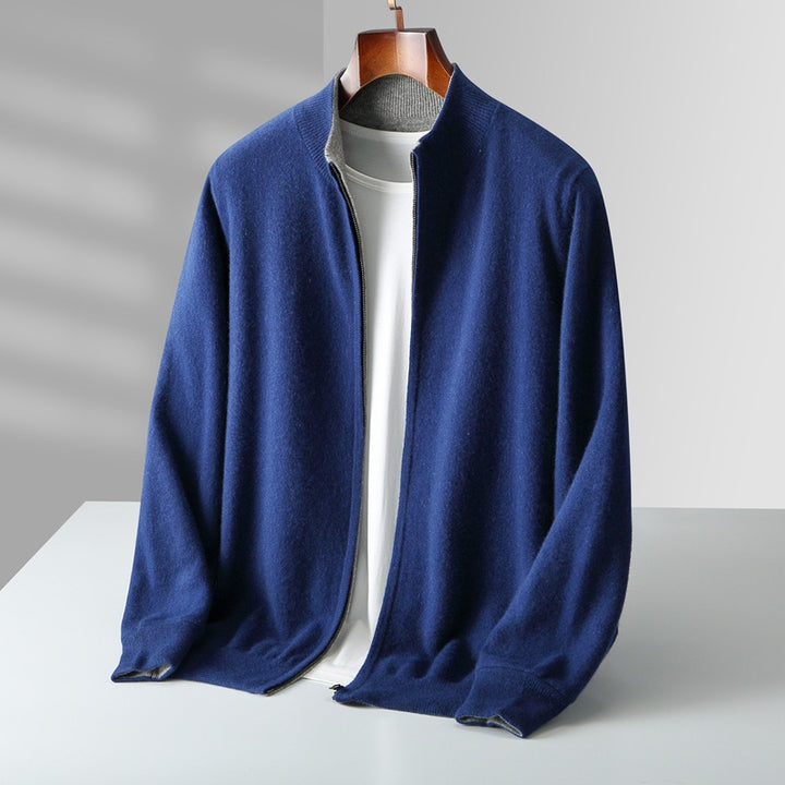 Seth™ | Zip Cashmere Stand Collar