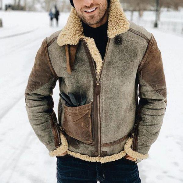 Olaf™ | Leather And Integrated Lamb Jacket