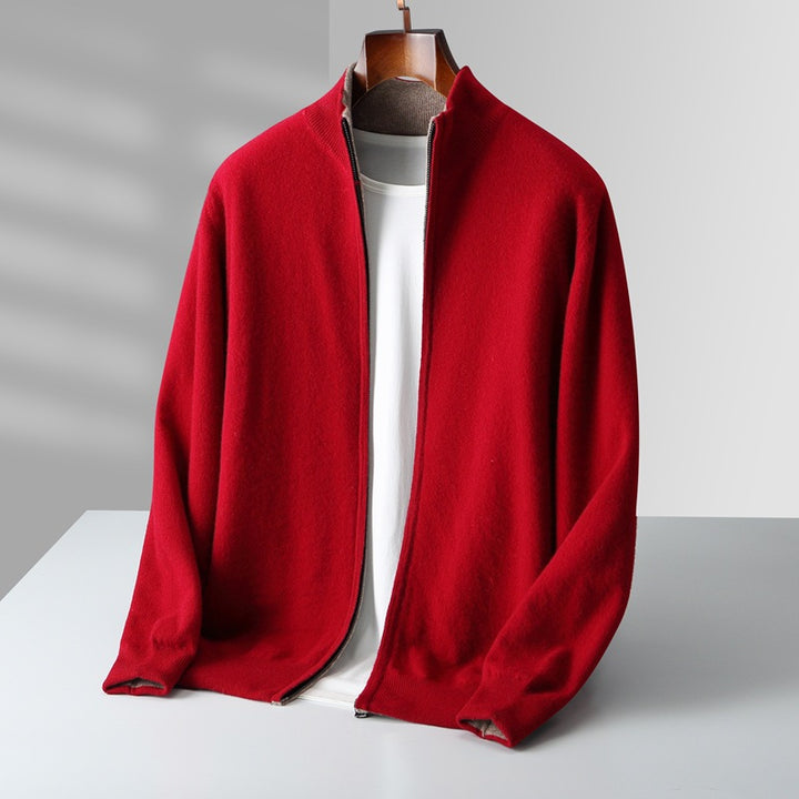 Seth™ | Zip Cashmere Stand Collar