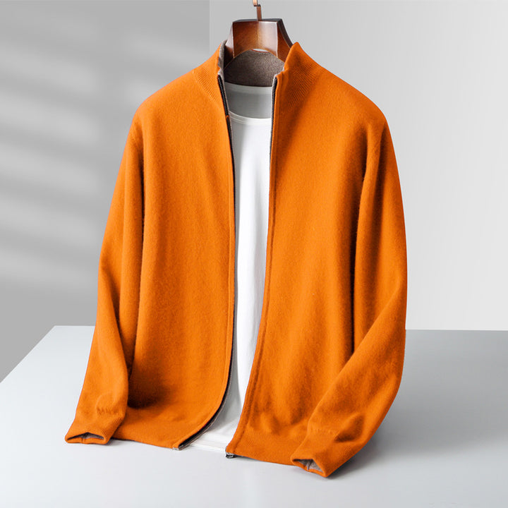 Seth™ | Zip Cashmere Stand Collar