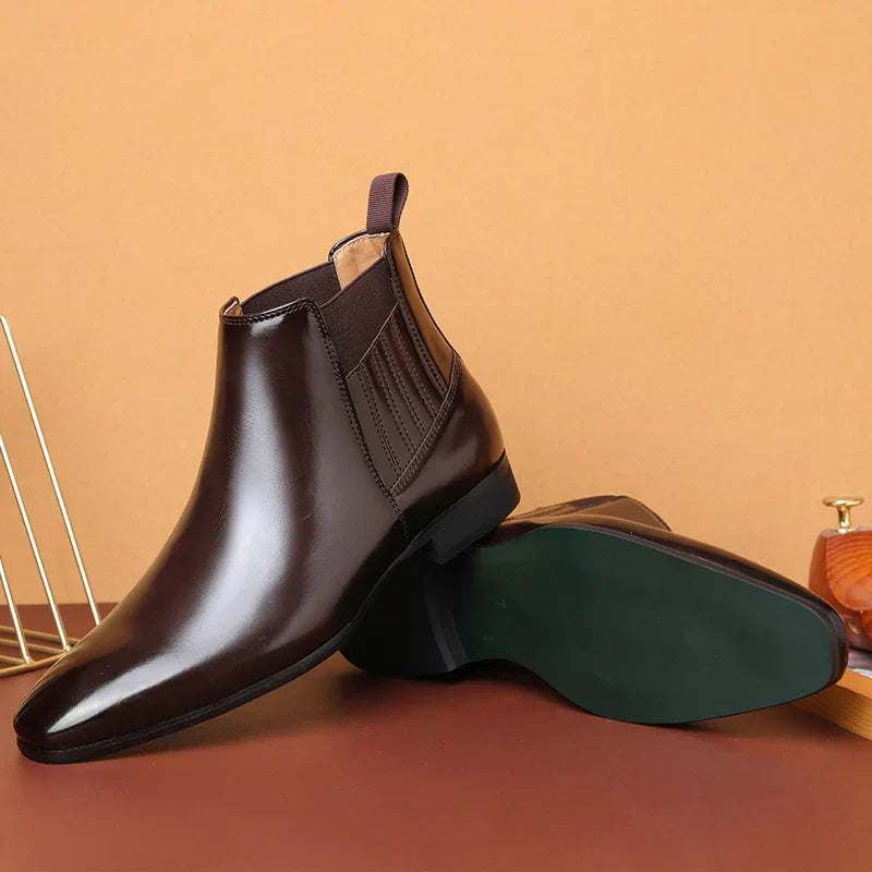Peyton | Synthetic Leather Ankle Boots