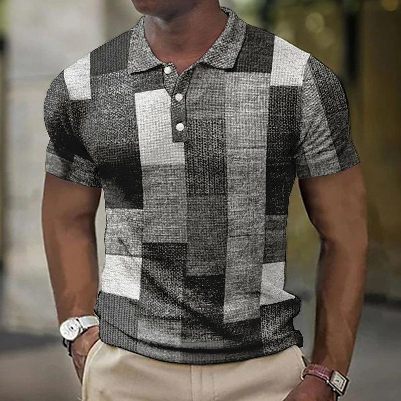 Blake | Mens Polo Shirt – Cotton Blend, Multi-Color
