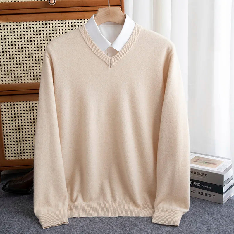 Leonard™ | Pure Merino Wool V-Neck