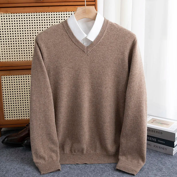 Leonard™ | Pure Merino Wool V-Neck