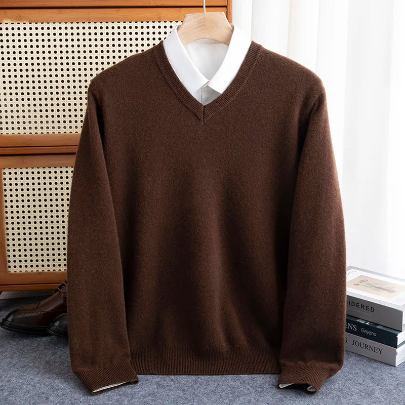 Leonard™ | Pure Merino Wool V-Neck