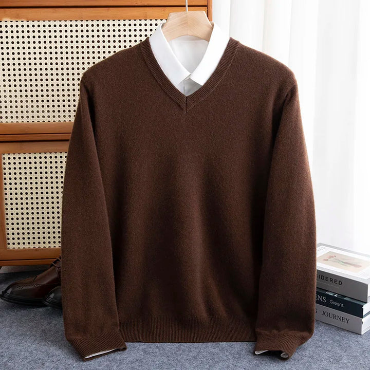 Leonard™ | Pure Merino Wool V-Neck