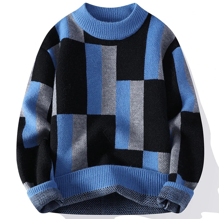 JV™ Sleek Plaid Mock Neck