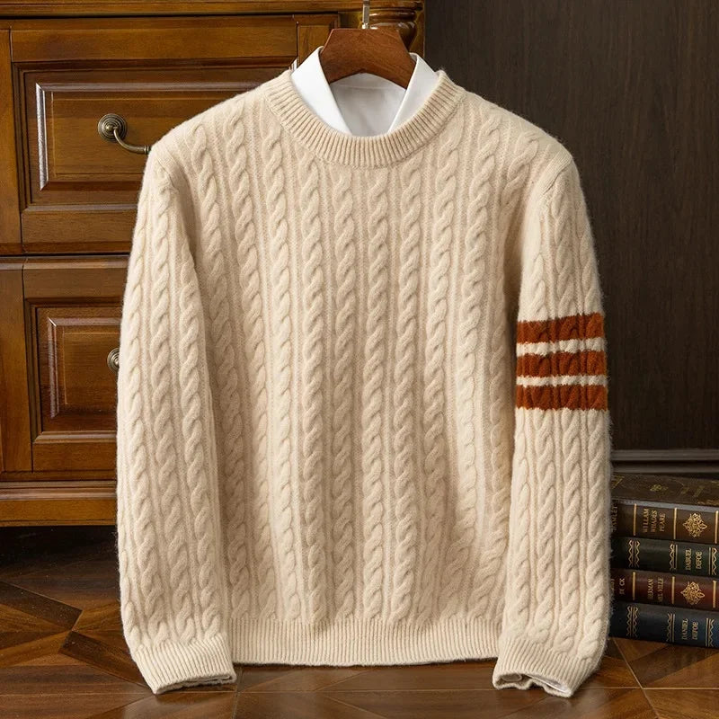 Felix™ | Cable Knit Wool Pullover