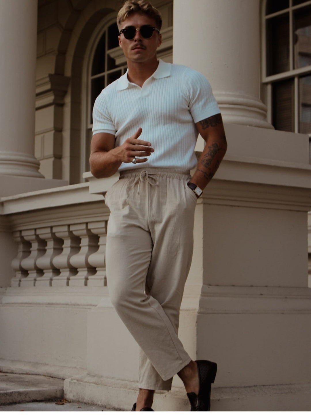 MV Athletic Fit Knitted Polo Shirt