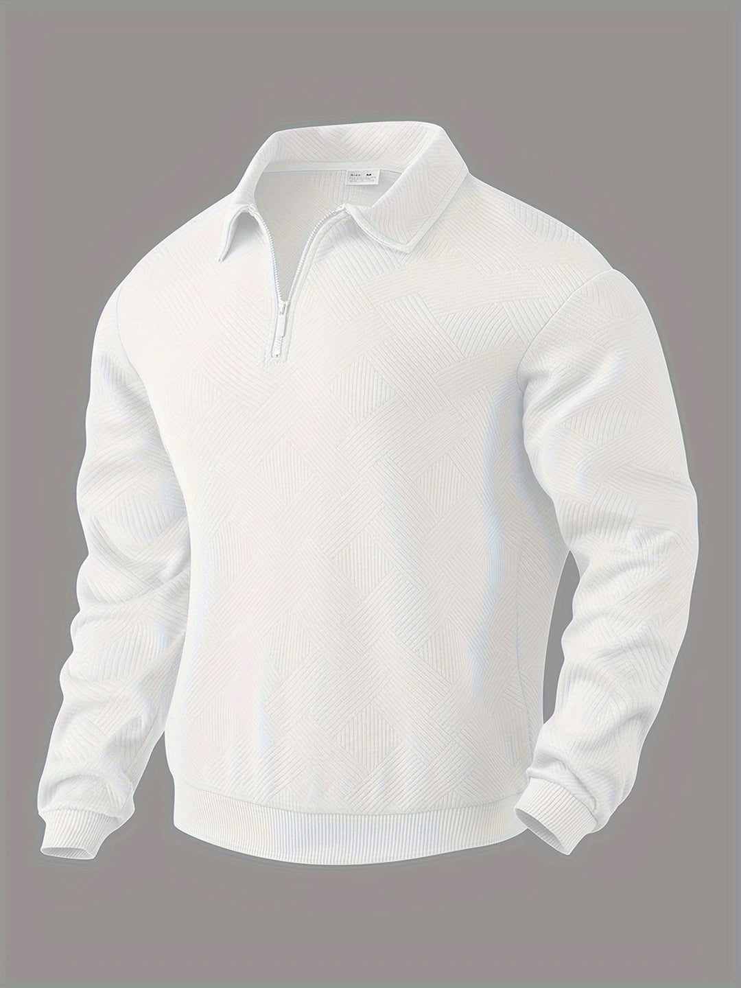 Oscar™ | Vintage Zip-Up Sweater with Geometric Design