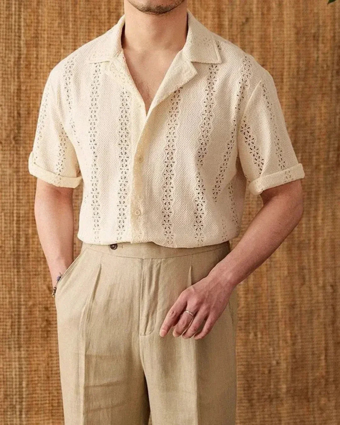 Men’s Cotton Short Sleeve Casual Shirt