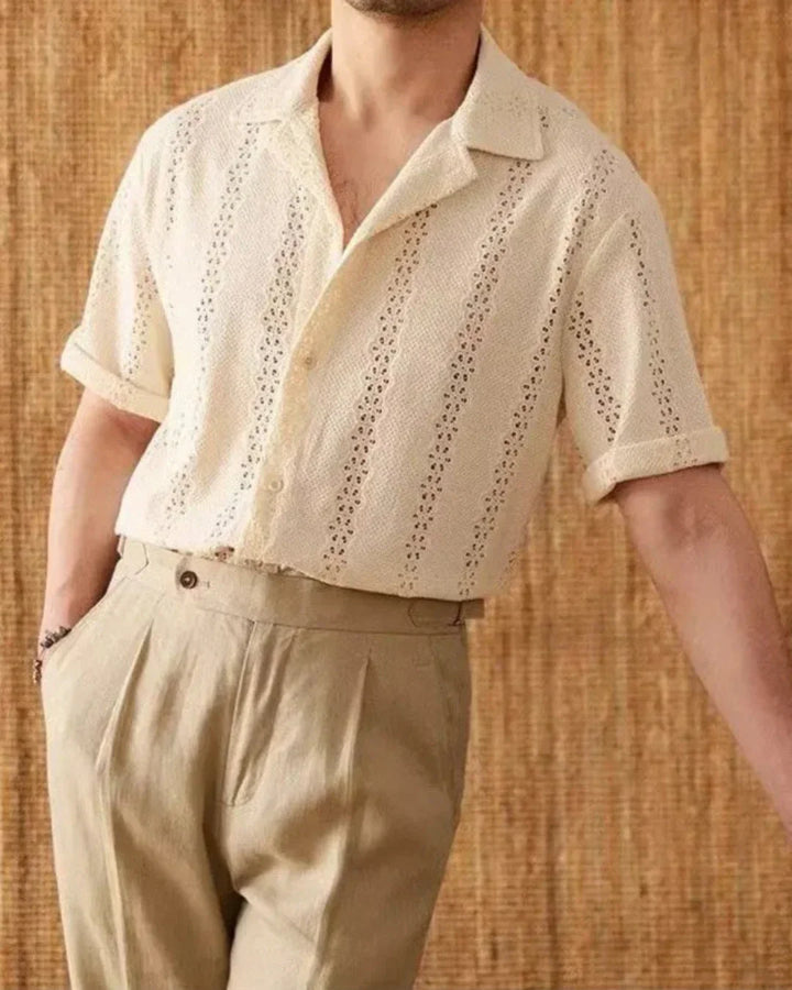 Men’s Cotton Short Sleeve Casual Shirt